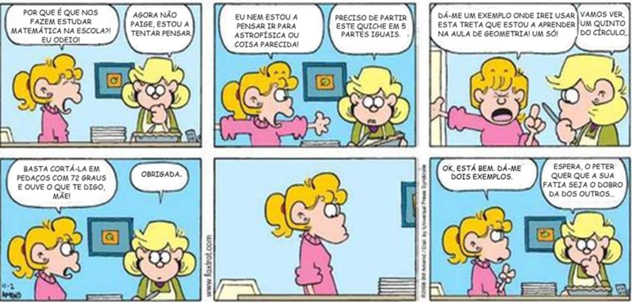 imagem com humor matemático do dia