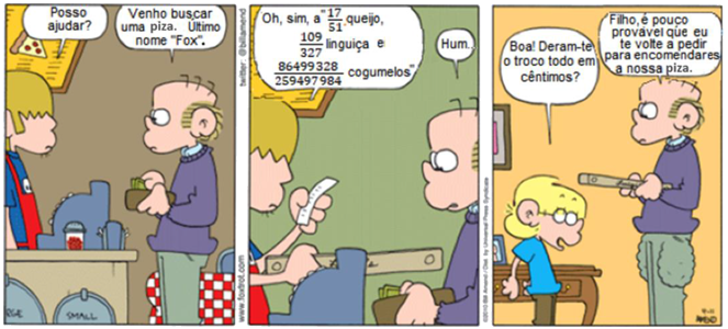 imagem com humor matemático do dia