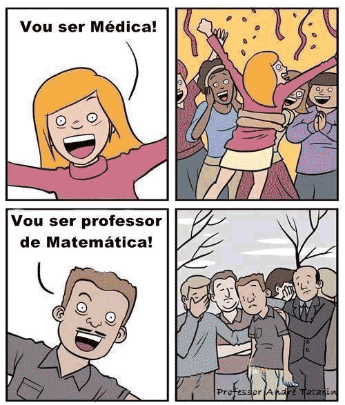 imagem com humor matemático do dia