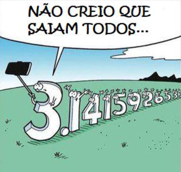 imagem com humor matemático do dia