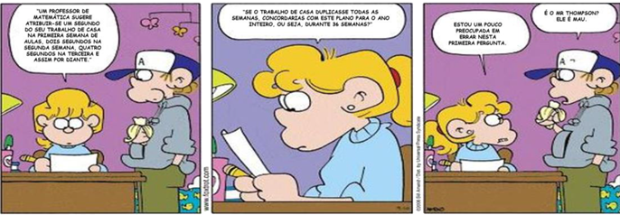 imagem com humor matemático do dia