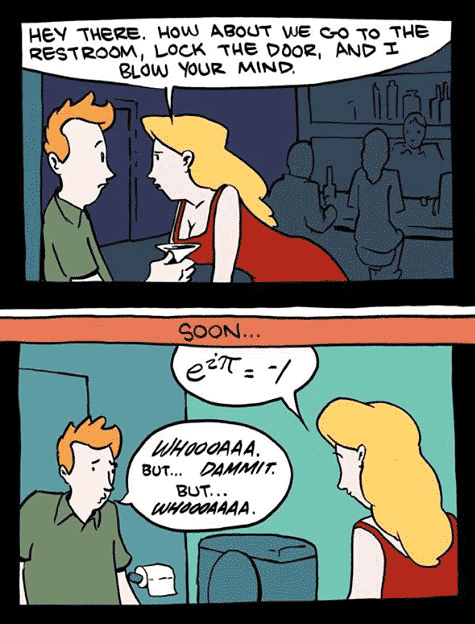 imagem com humor matemático do dia