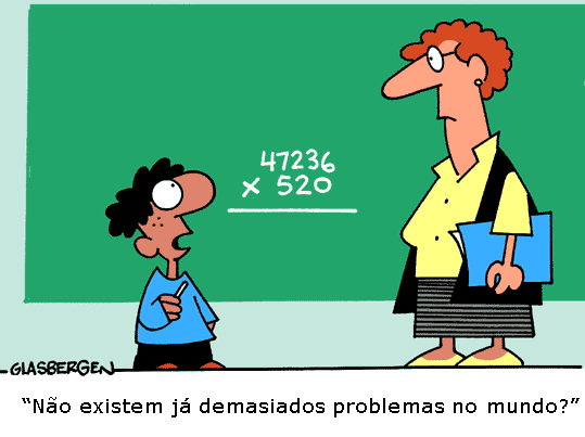 imagem com humor matemático do dia