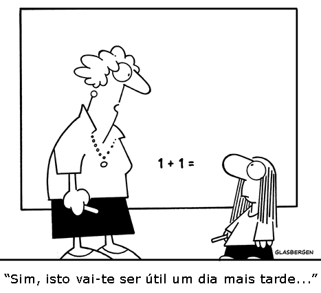 imagem com humor matemático do dia