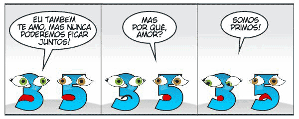 imagem com humor matemático do dia