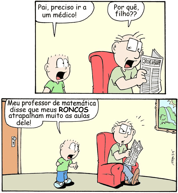 imagem com humor matemático do dia