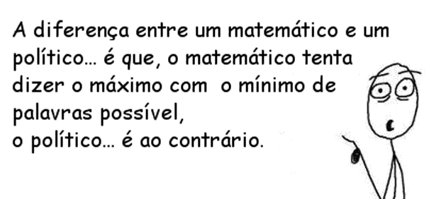 imagem com humor matemático do dia