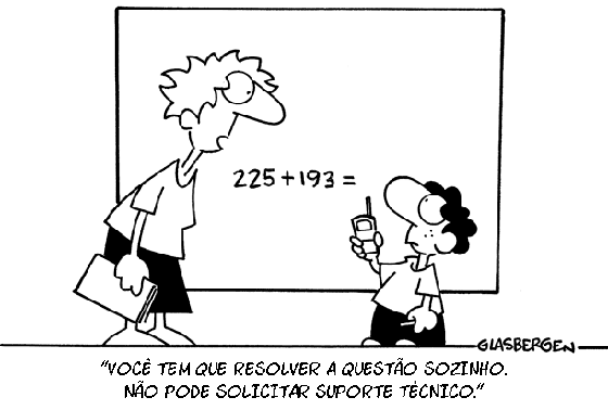 imagem com humor matemático do dia