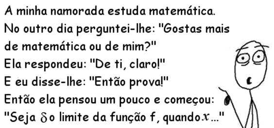 imagem com humor matemático do dia