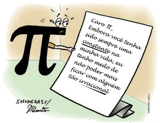 imagem com humor matemático do dia